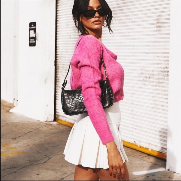 LIONESS Rescue Me Pleat Mini Skirt White Sz XS - Picture 4 of 8